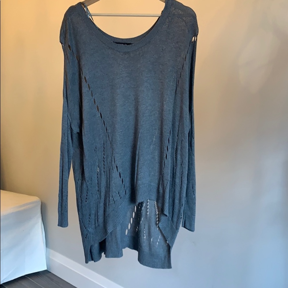 Grey tunic sweater